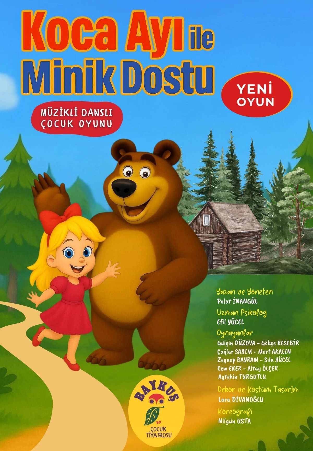 Koca Ayı ile Minik Dostu Çocuk Oyunu