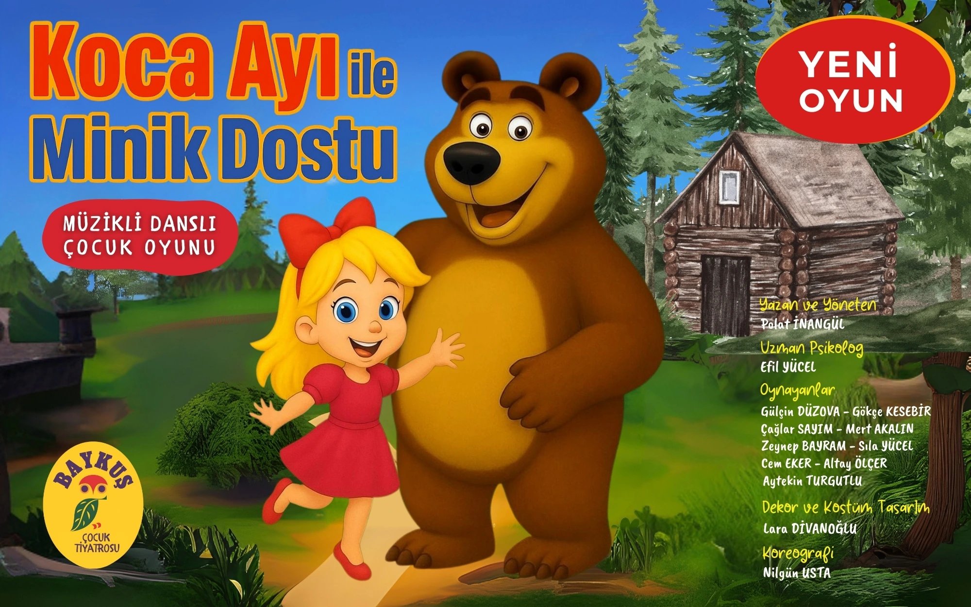 Koca Ayı ile Minik Dostu Çocuk Oyunu