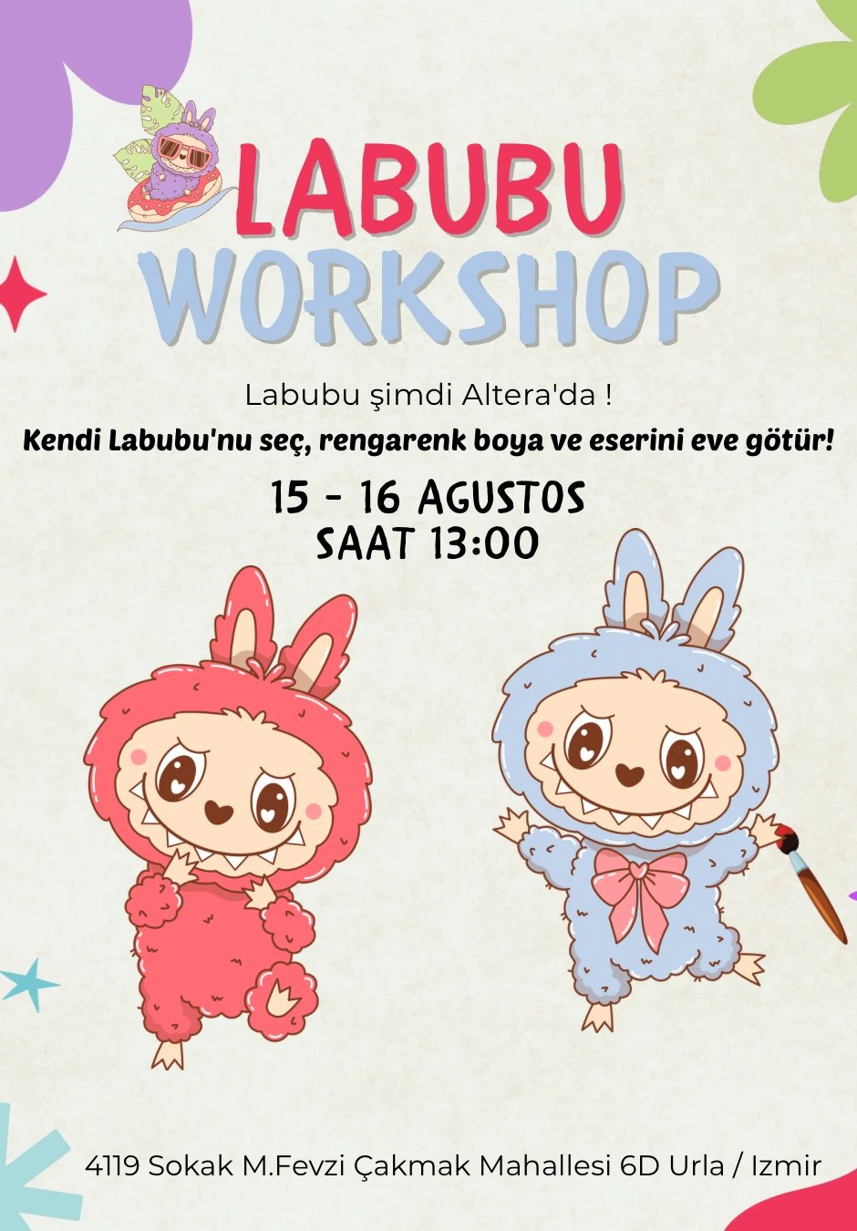 Labubu Boyama Workshop | Altera Seramik Atölyesi