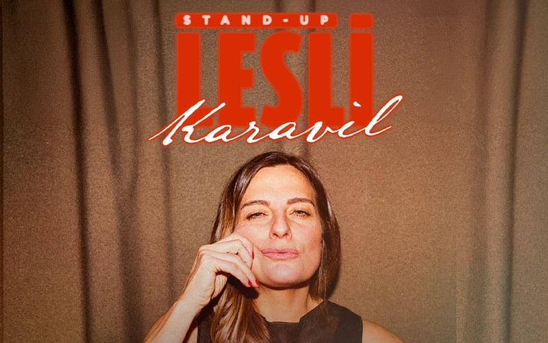 Lesli Karavil Stand Up poster