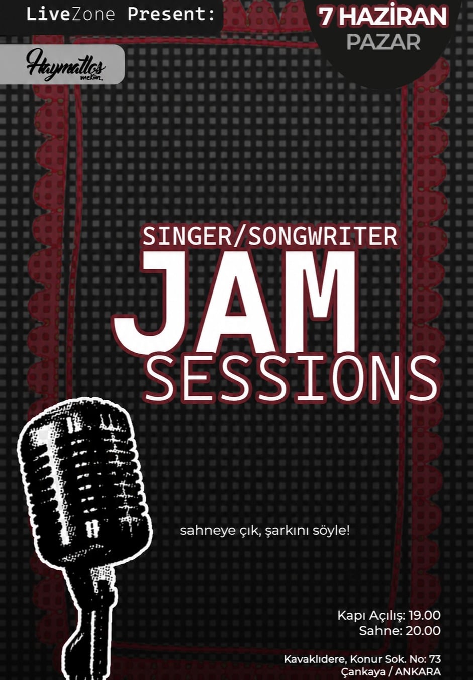 Live Zone Presents: Singer/Songwriter’s Jam Session