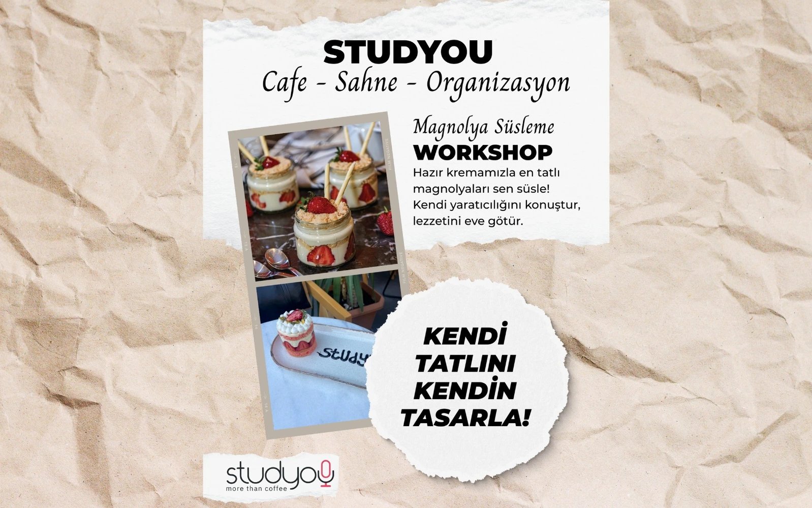 Magnolia Workshop - Kendi tatlını kendin yap! poster