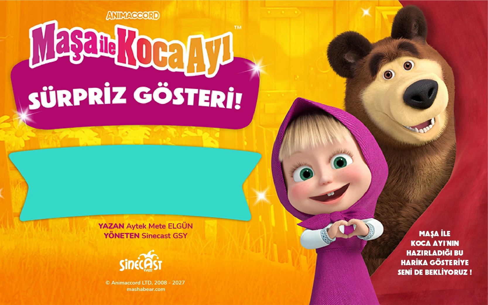 Maşa ile Koca Ayı Sürpriz Gösteri Müzikali poster
