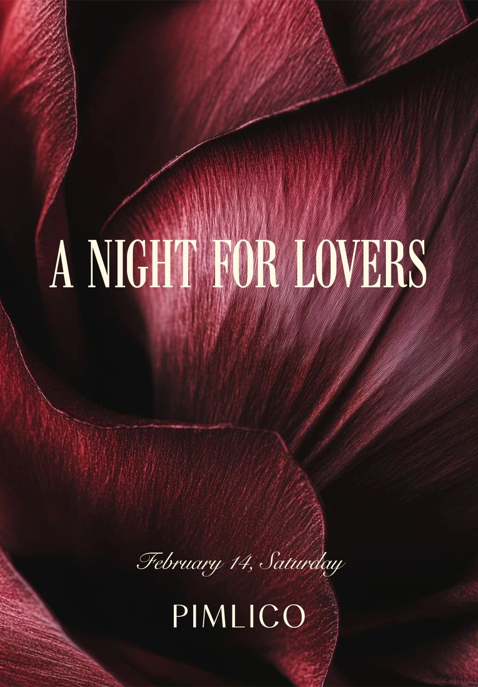 Menu For Lovers In Pimlico