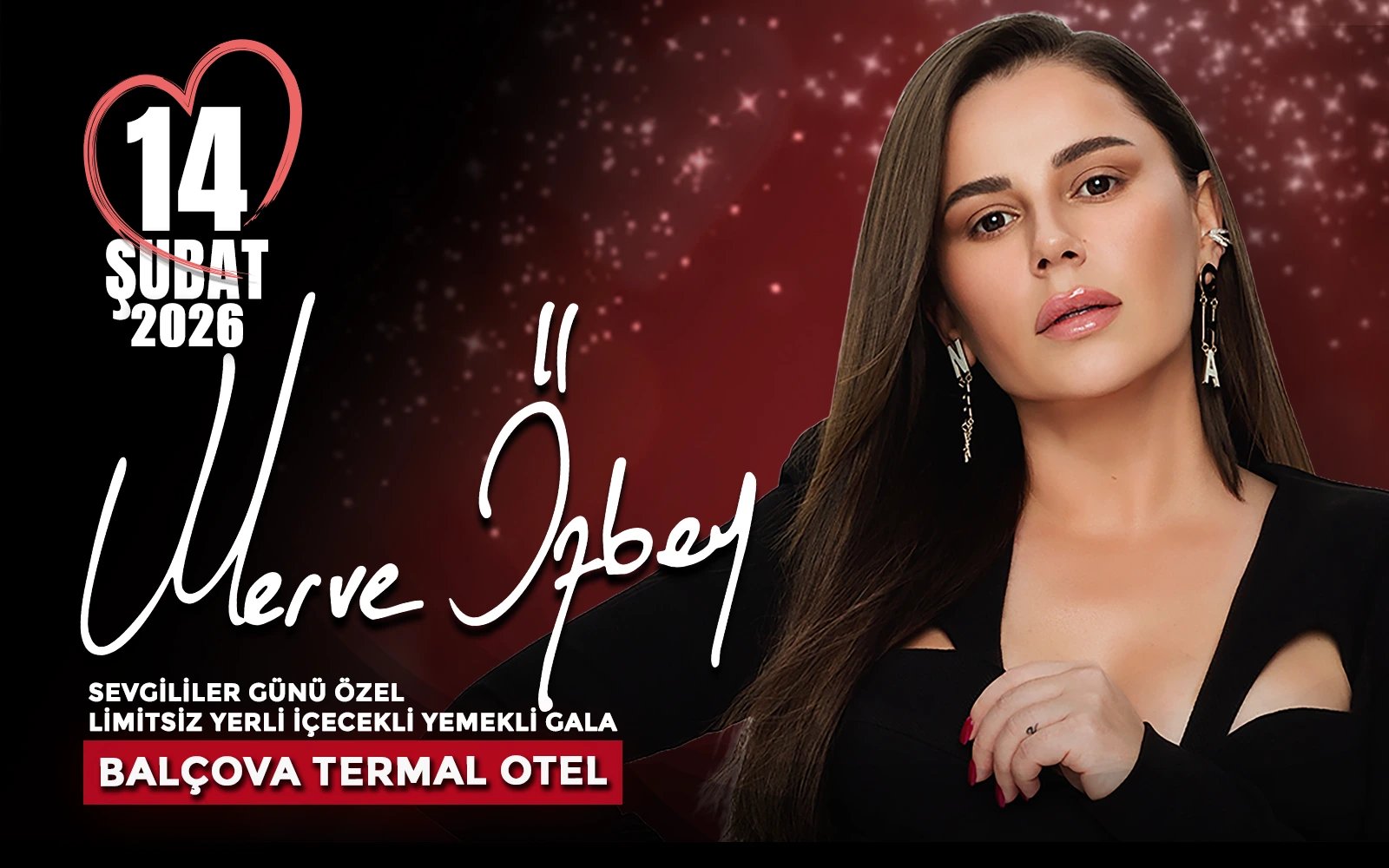 Merve Özbey Sevgililer Günü Özel Yemekli Gala