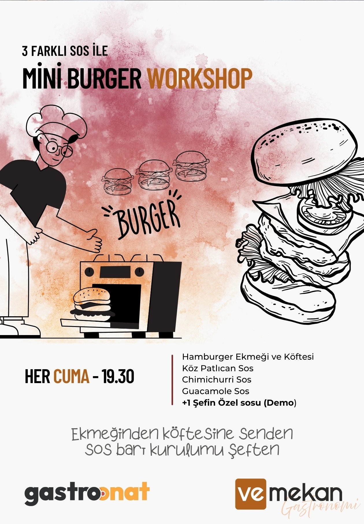 Workshop: Mini Burger | Gastroonat X veMekan