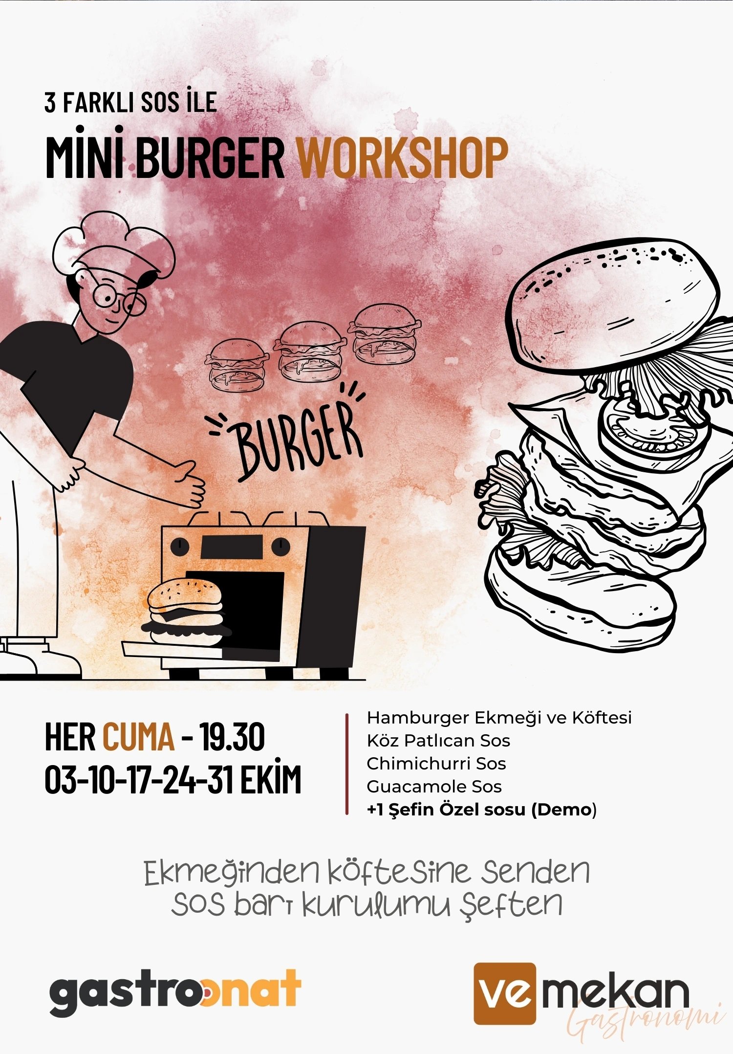 Workshop: Mini Burger | Gastroonat X veMekan