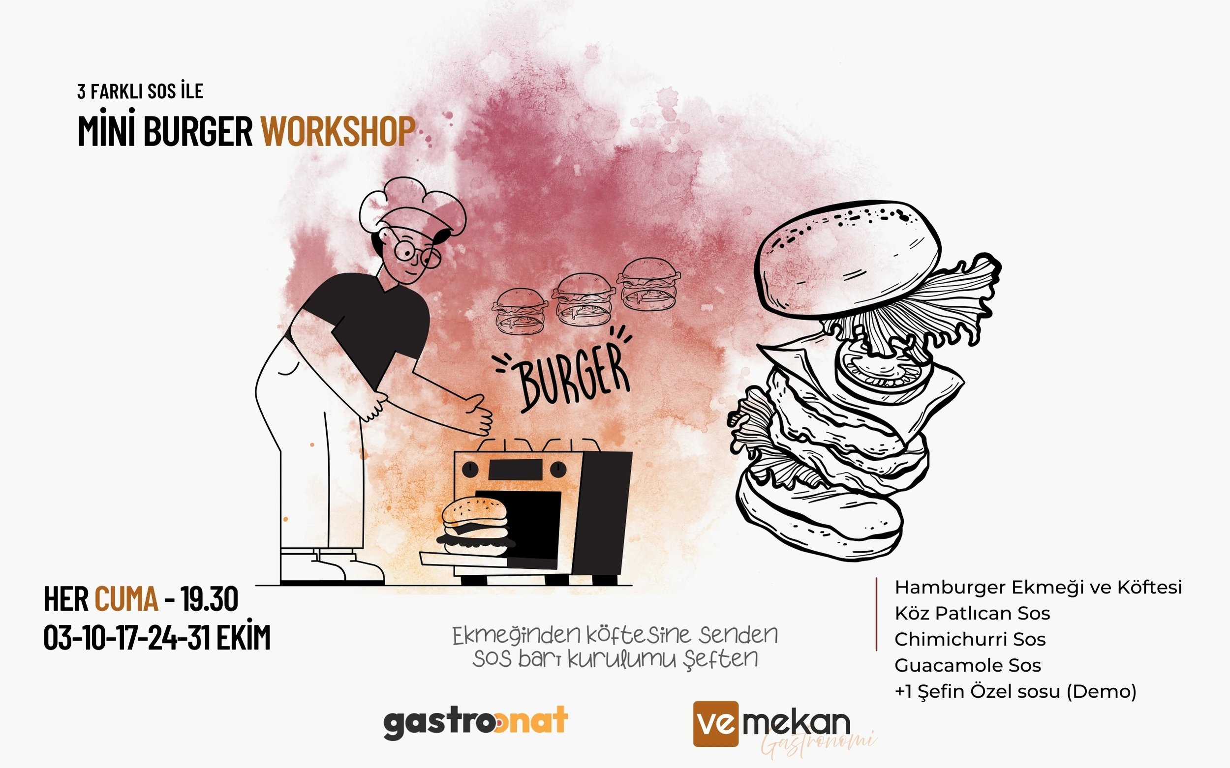 Workshop: Mini Burger | Gastroonat X veMekan