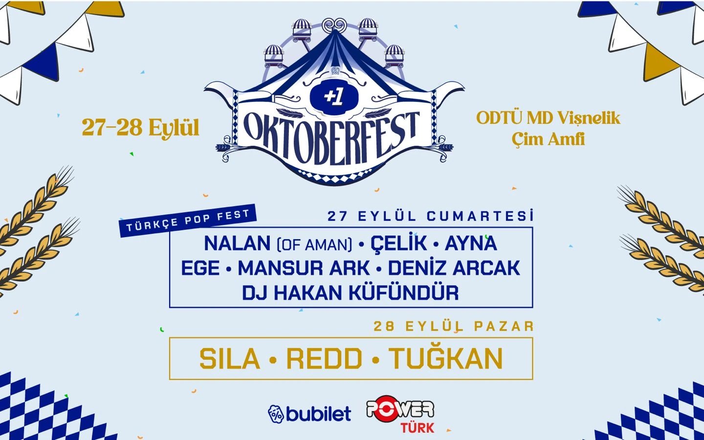 Oktoberfest - Nalan, Çelik, Ayna, Ege, Mansur Ark, Deniz Arcak ve DJ Hakan Küfündür, Sıla, Redd, Tuğkan