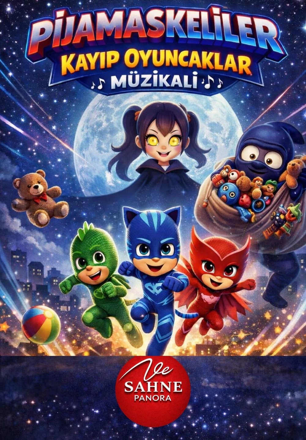 Pijamaskeliler Kayıp Oyuncaklar Müzikali