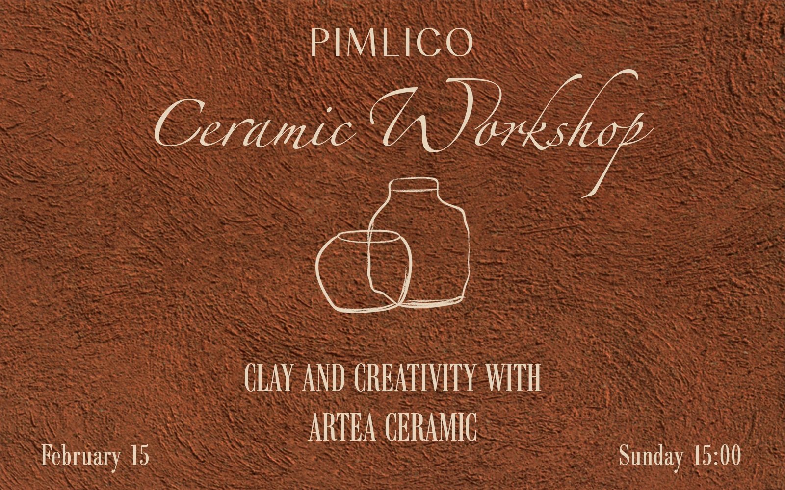 Ceramic Workshop: Clay and Creativity with Artea Ceramic poster