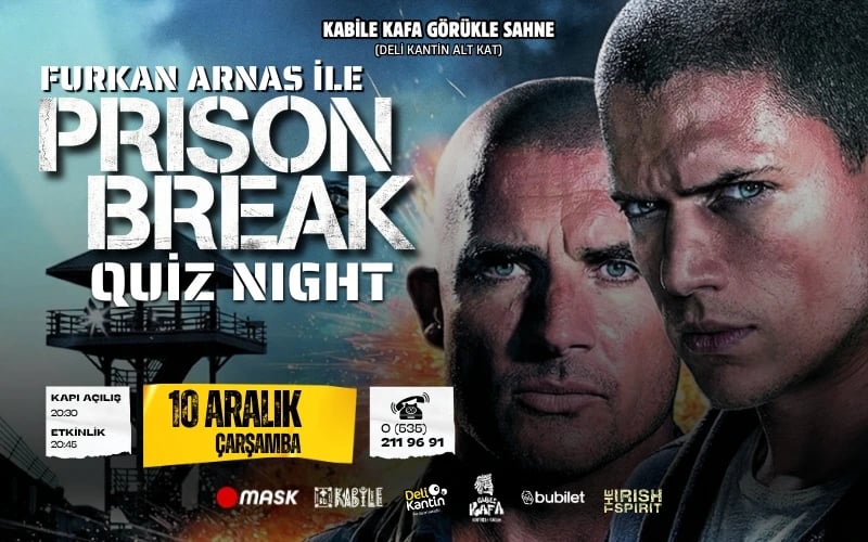 Prison Break Quiz Night - Furkan Arnas İle poster