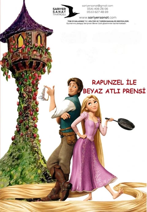 Rapunzel ile Beyaz Atlı Prensi Çocuk Oyunu