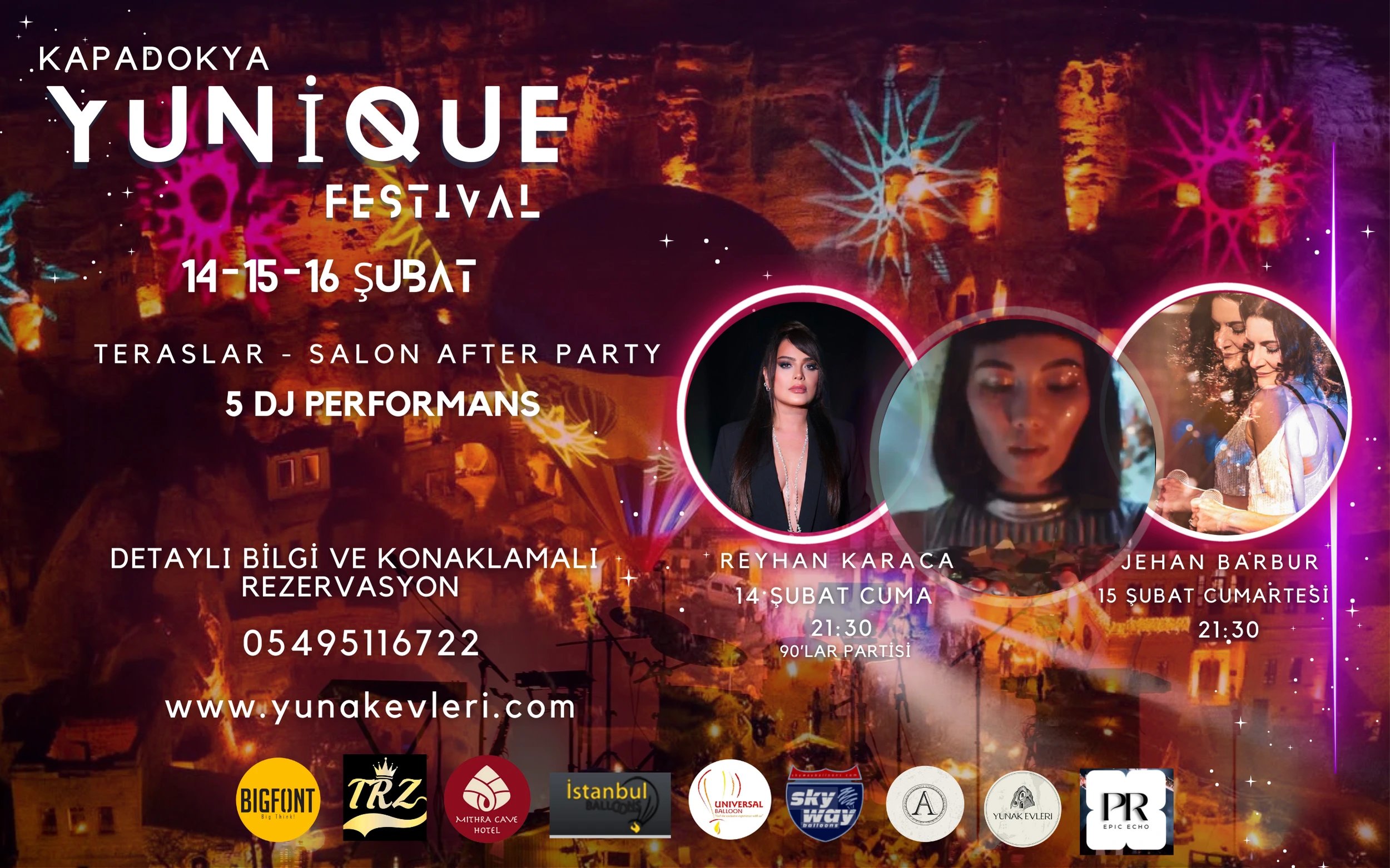 Reyhan Karaca ve Jehan Barbur ile Kapadokya Yunique Festival