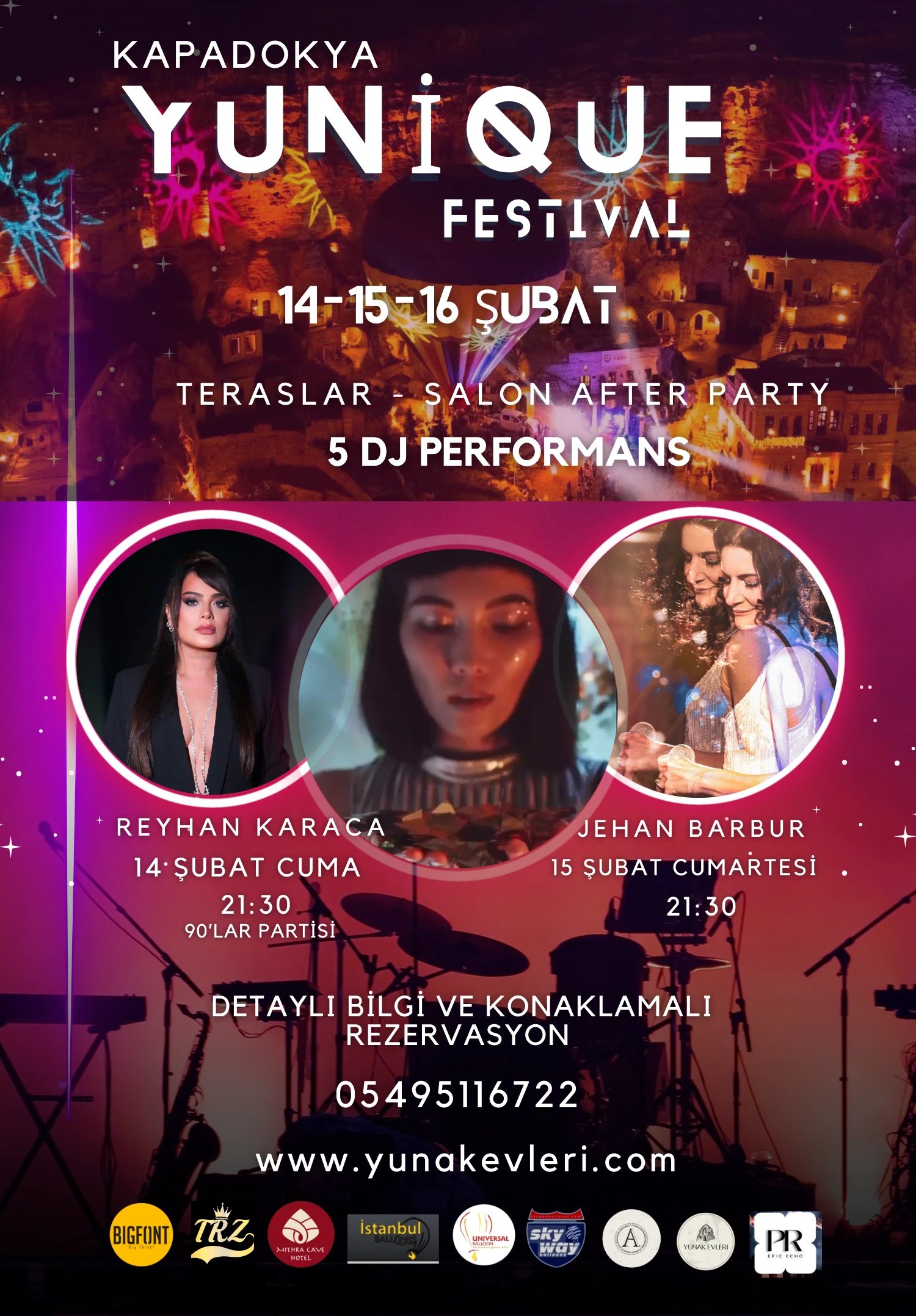 Reyhan Karaca ve Jehan Barbur ile Kapadokya Yunique Festival