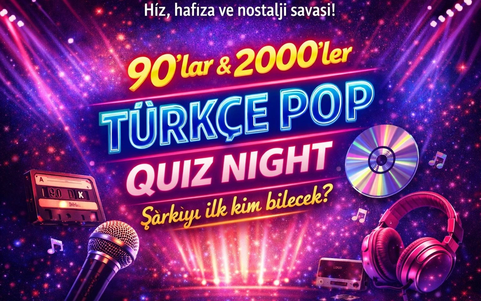 Şarkı Tahmin Yarışması: 90'lar 2000'ler Türkçe Pop poster