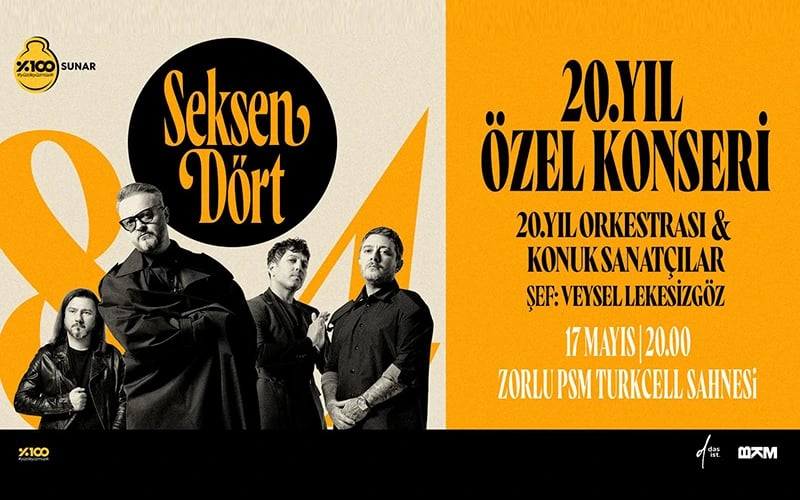 Seksendört 20. Yıl Konseri poster