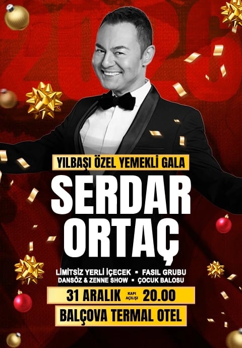 Serdar Ortaç Yılbaşı Özel Yemekli Gala Konseri