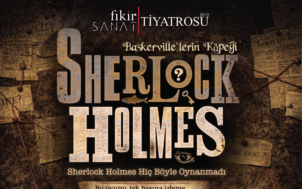 Sherlock Holmes ''Baskerville'lerin Köpeği'' poster