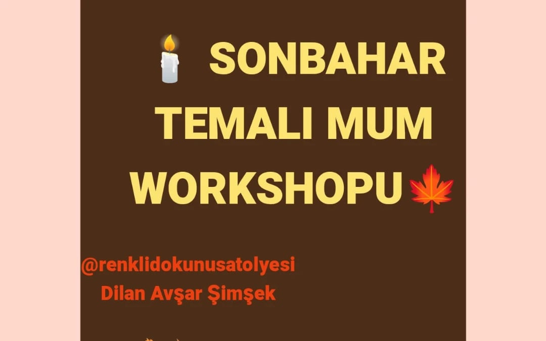 Sonbahar Temalı Mum Atölyesi poster