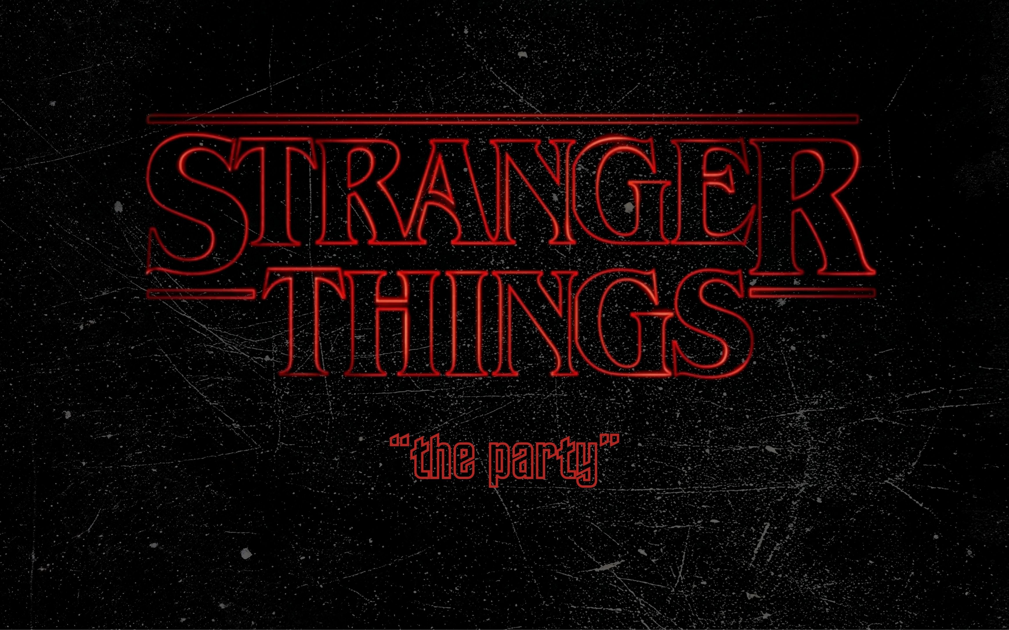 Stranger Things "The Party" poster