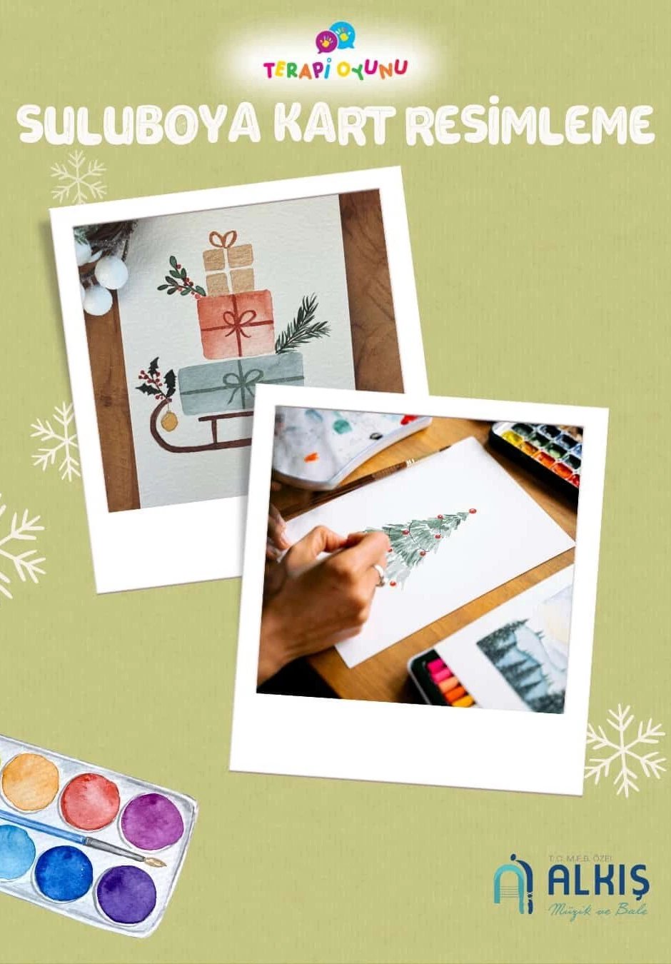 Sulu Boya Kart Resimleme Atölyesi 