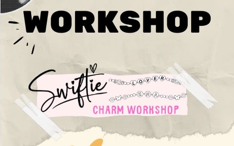 Swiftie Charm Workshop  poster