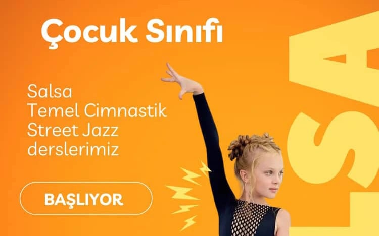 Çocuk Salsa Dans Tanışma Dersi poster