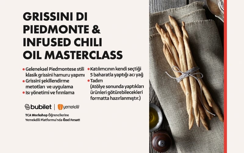 TCA | Grissini di Piedmonte & Infused Chili Oil Masterclass  poster