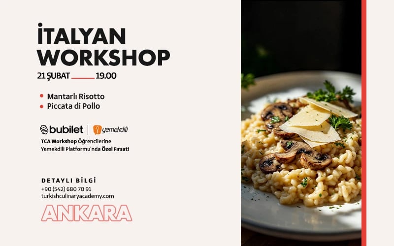 TCA | İtalyan Workshop poster