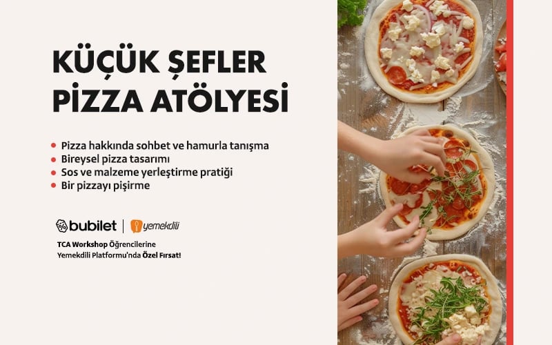 TCA | Küçük Şefler Pizza Atölyesi: 6-12 Yaş (Ebeveyn Katılımı Zorunlu) poster