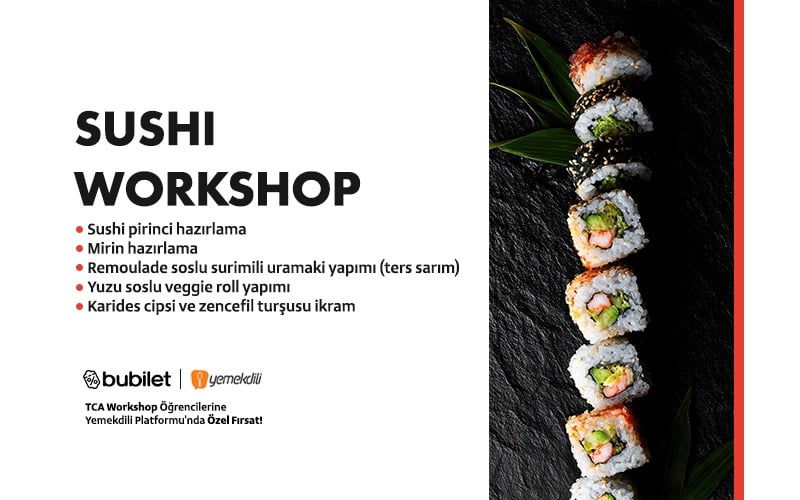 TCA | Sushi Workshop İzmir poster