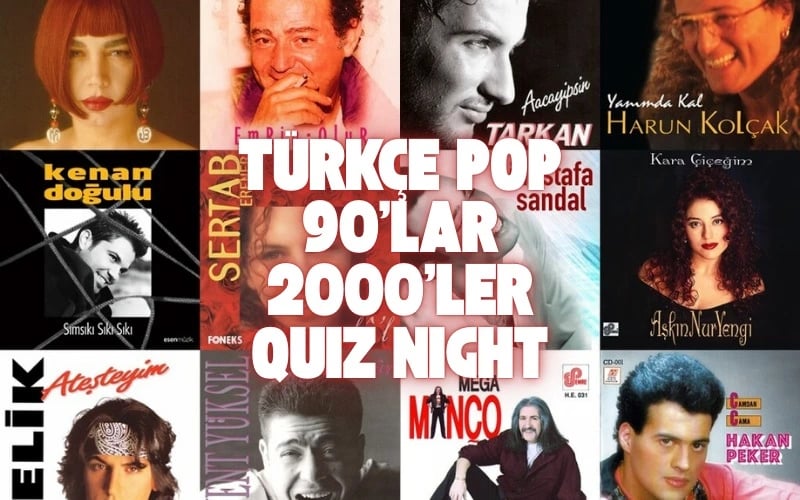 Türkçe Pop 90'lar 2000'ler Quiz Night poster