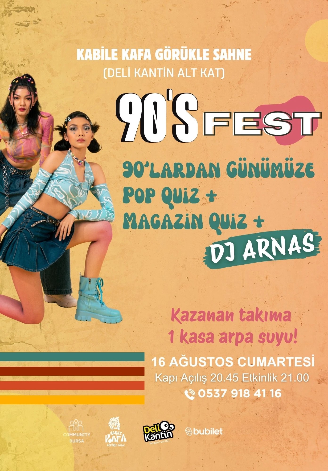 90's Pop Quiz & Dj Arnas