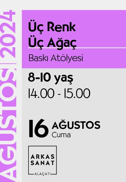 Üç Renk Üç Ağaç - Baskı Atölyesi