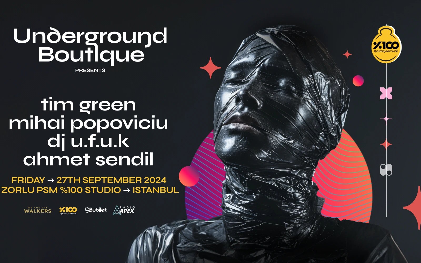 Underground Boutique Presents: Tim Green + Mihai Popoviciu @Zorlu PSM %100 Studio