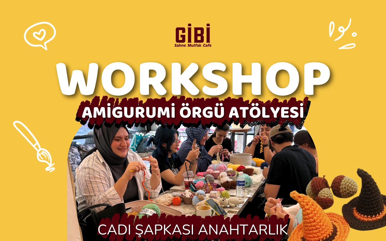 Workshop: Amigurumi Anahtarlık Atölyesi (Cadılar Bayramı Özel) poster