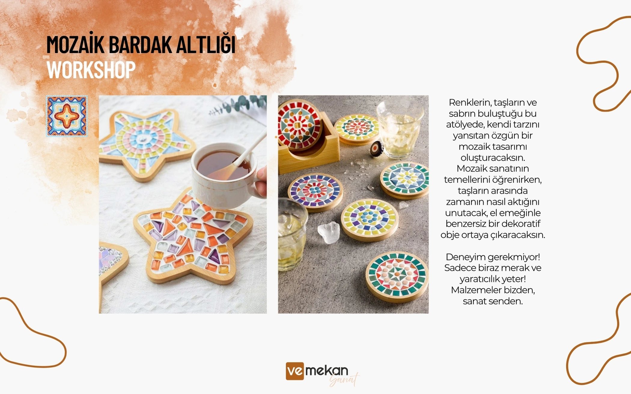 Workshop: Mozaik Bardak Altlığı X veMekan