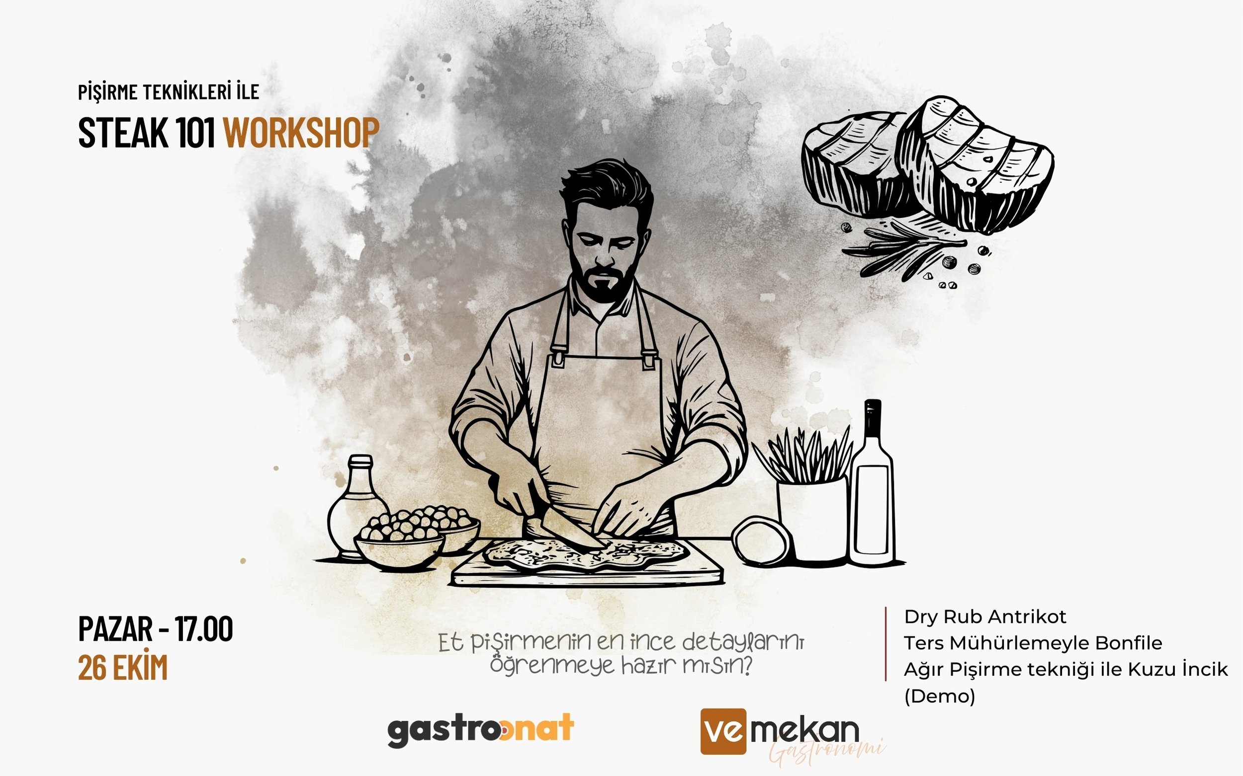 Workshop: Steak 101 | Gastroonat X veMekan poster