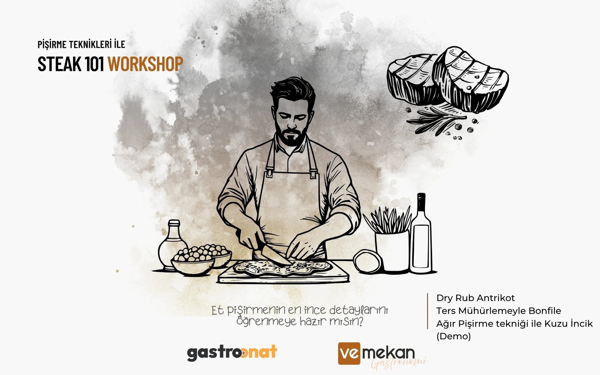 Workshop: Steak 101 | Gastroonat X veMekan poster