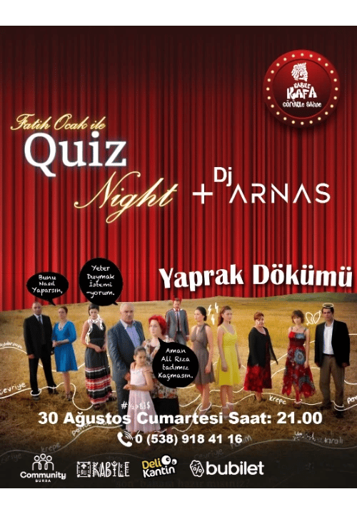 Yaprak Dökümü Quiz Night-Dj Arnas
