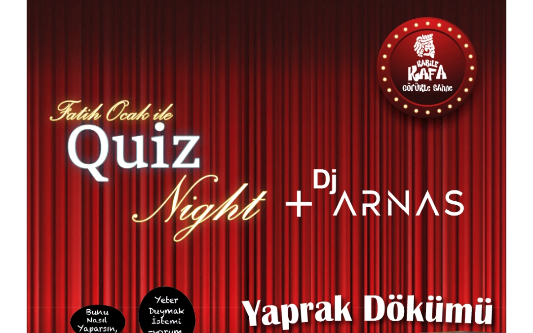 Yaprak Dökümü Quiz Night-Dj Arnas poster