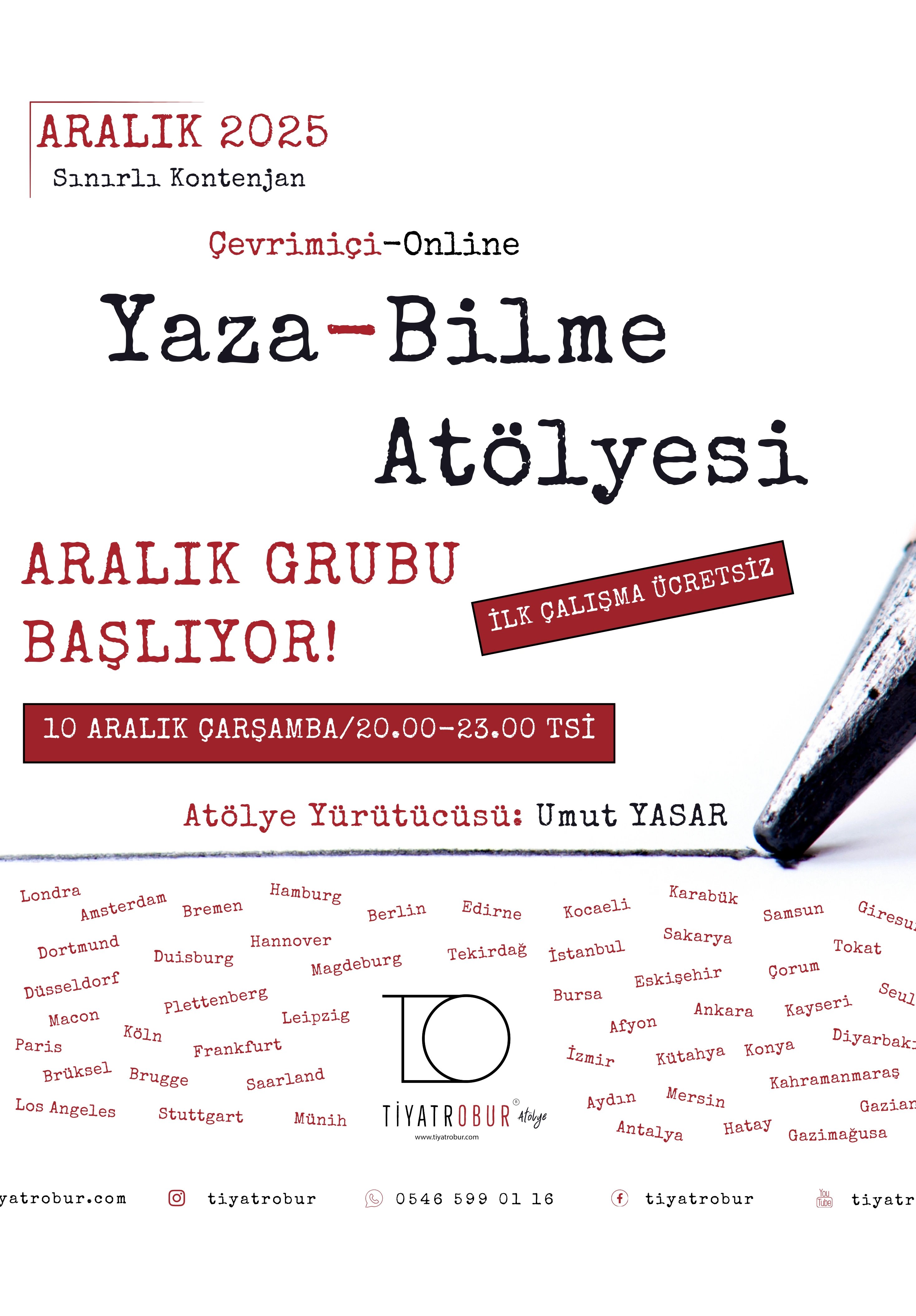 Yaza-bilme Atölyesi / İnsan Neden Yazar?