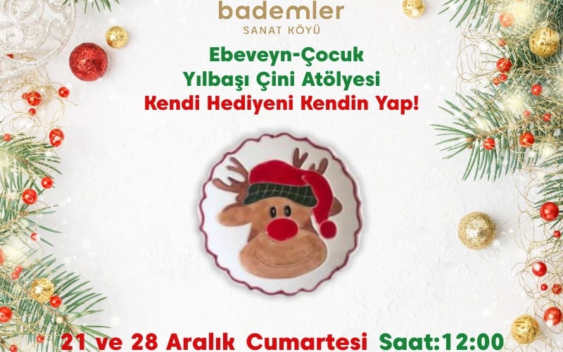 Yılbaşı Çini Atölyesi Kendi Hediyeni Kendin Yap poster