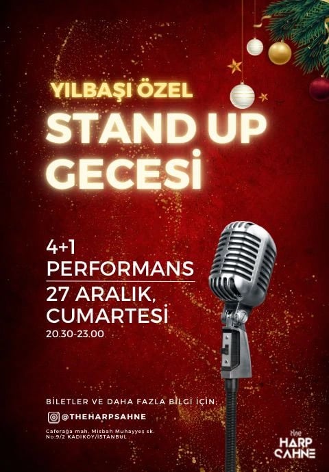 Yılbaşı Özel Stand Up Gecesi Kadıköy 