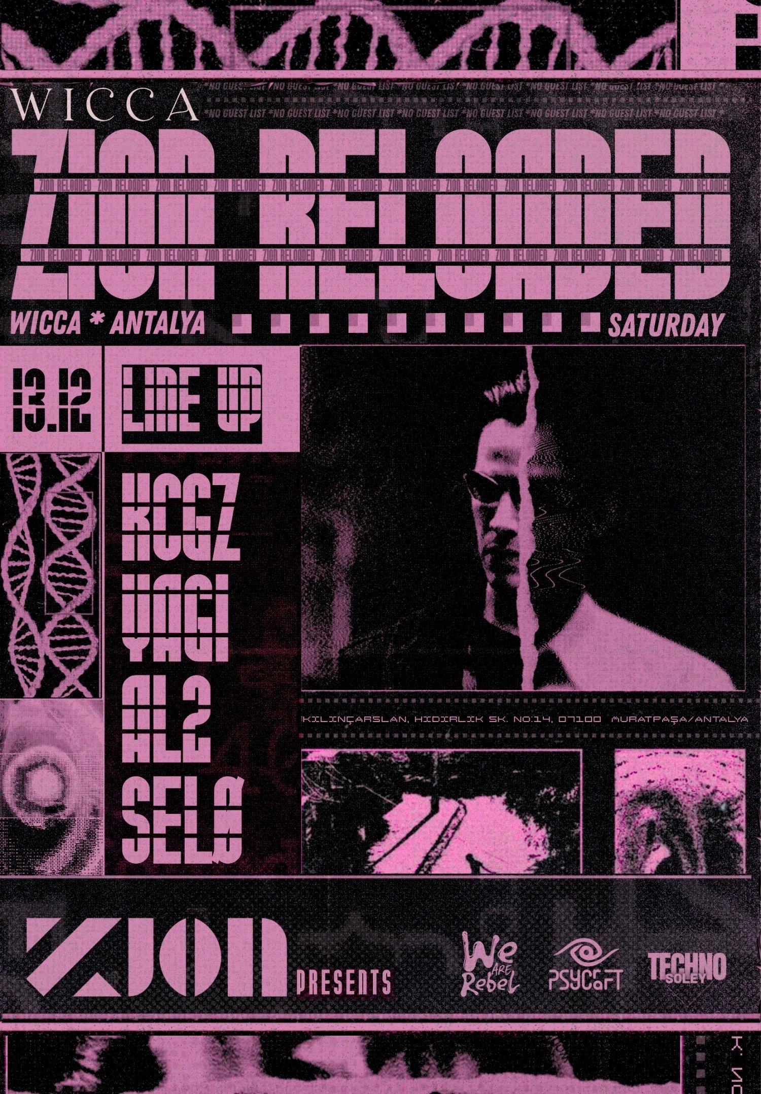 ZION RELOADED - Electronic Music at Wicca!