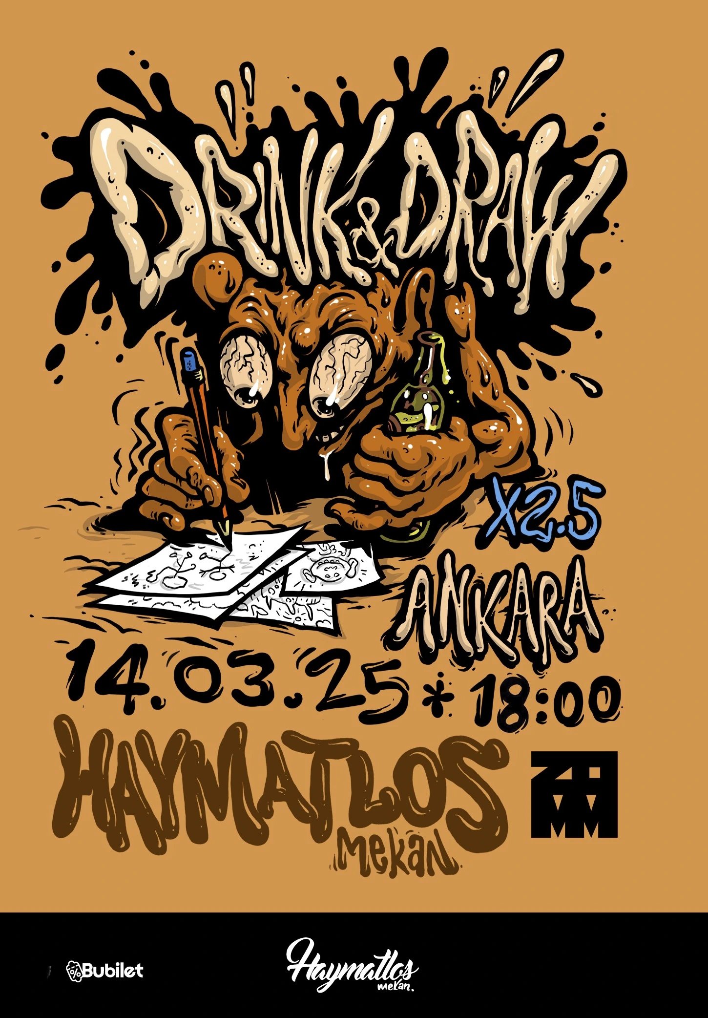 Zomm Presents: DnD x2,5; Drink & Draw