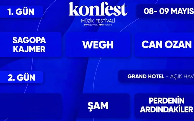 Konfest - Müzik Festivali Bilet Al