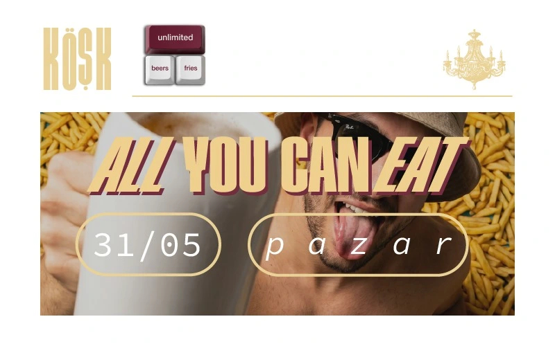 All You Can Eat – Unlimited Drinks & Fries