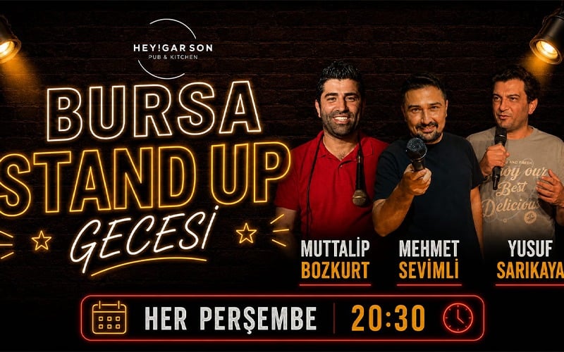 Bursa Üçlü Stand up Gecesi
